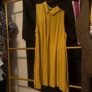 Catherine Malandrino Yellow Mini Dress